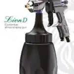 پيستوله (رنگپاش)  آئوريتا  HVLP- LION D  - سه تنظيم - حرفه اي كاسه زیر پلاستيكي 600cc
